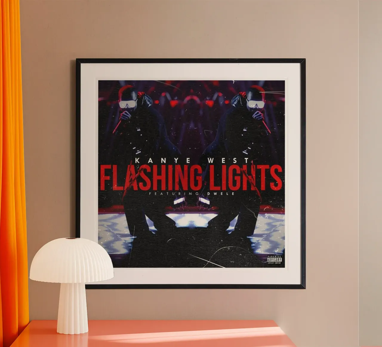 luces intermitentes kanyes wes poster de martina