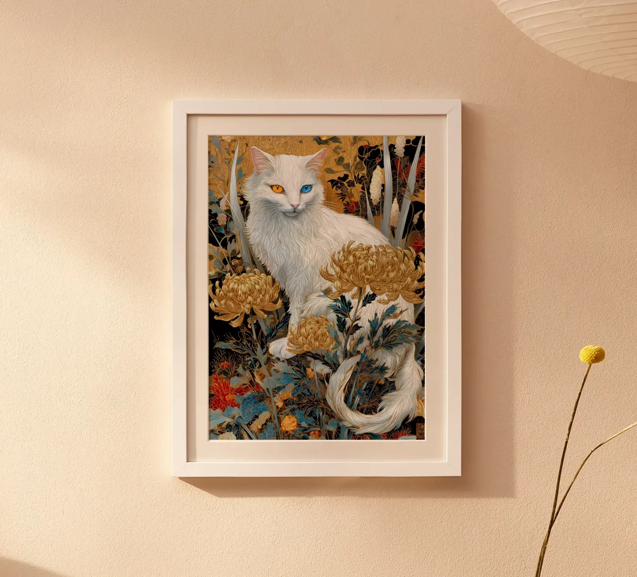 Gatto Ukiyo-e poster da Voxel Visionaries
