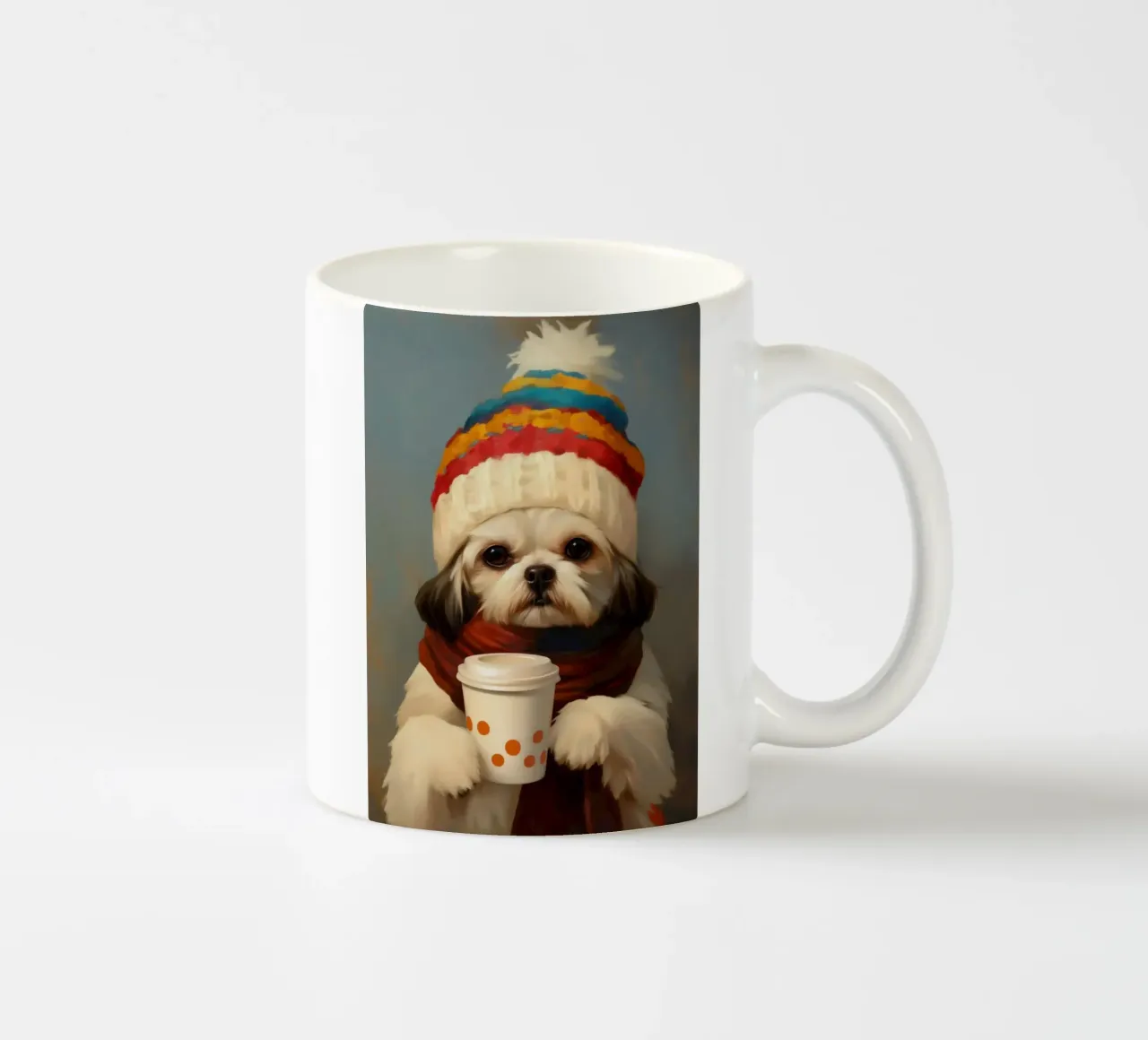Cane e caffè accogliente tazza in ceramica da Voxel Visionaries