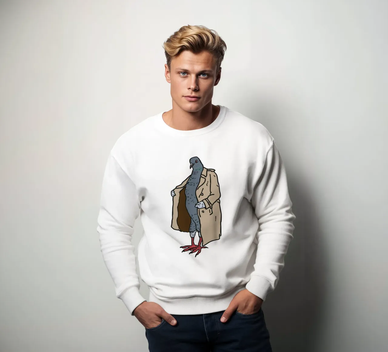 Pigeon Flasher felpa da Melty Shirts