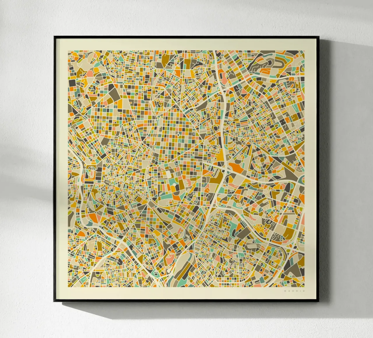 Mappa di Madrid plexiglass da Jazzberry Blue