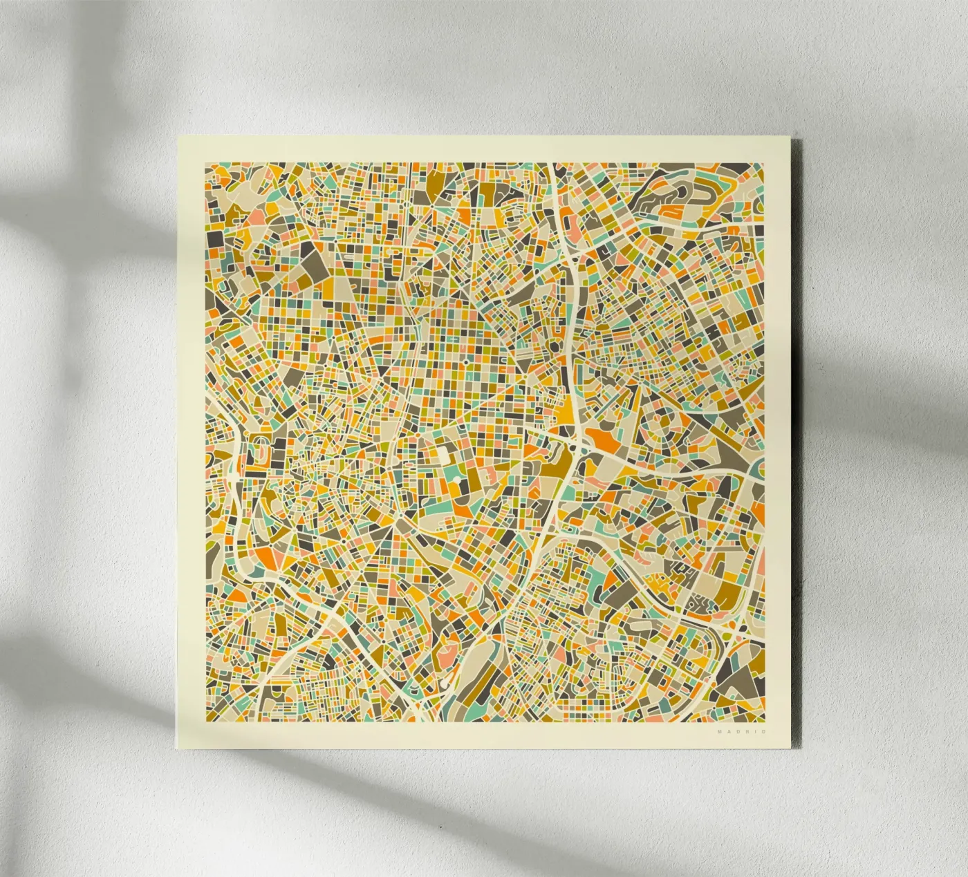 Mappa di Madrid pannello forex da Jazzberry Blue