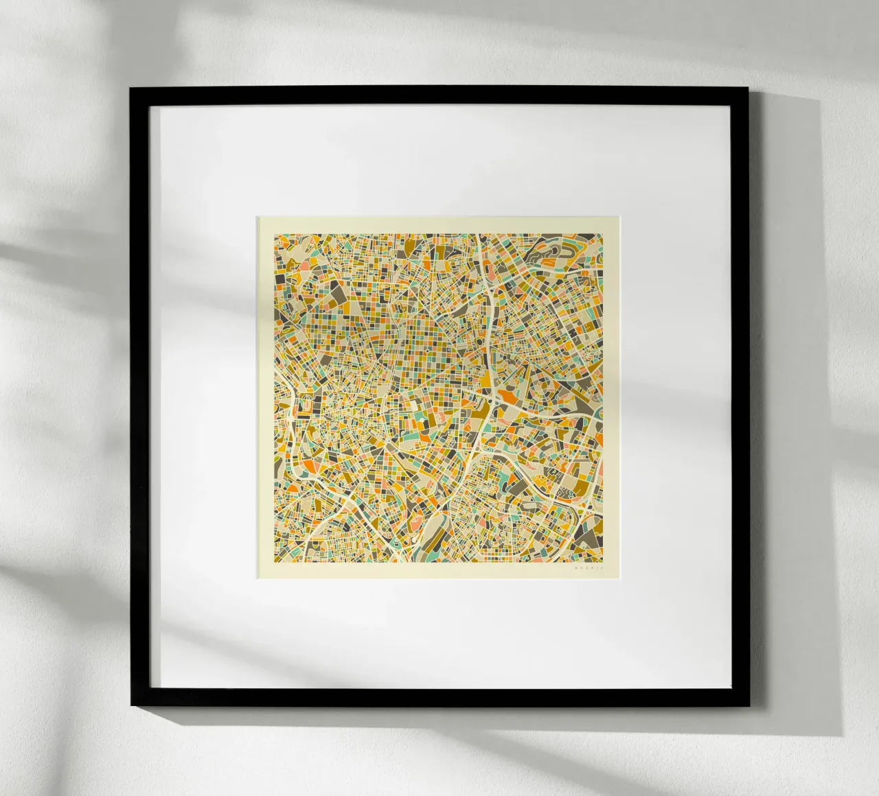 Madrid Map poster by Jazzberry Blue