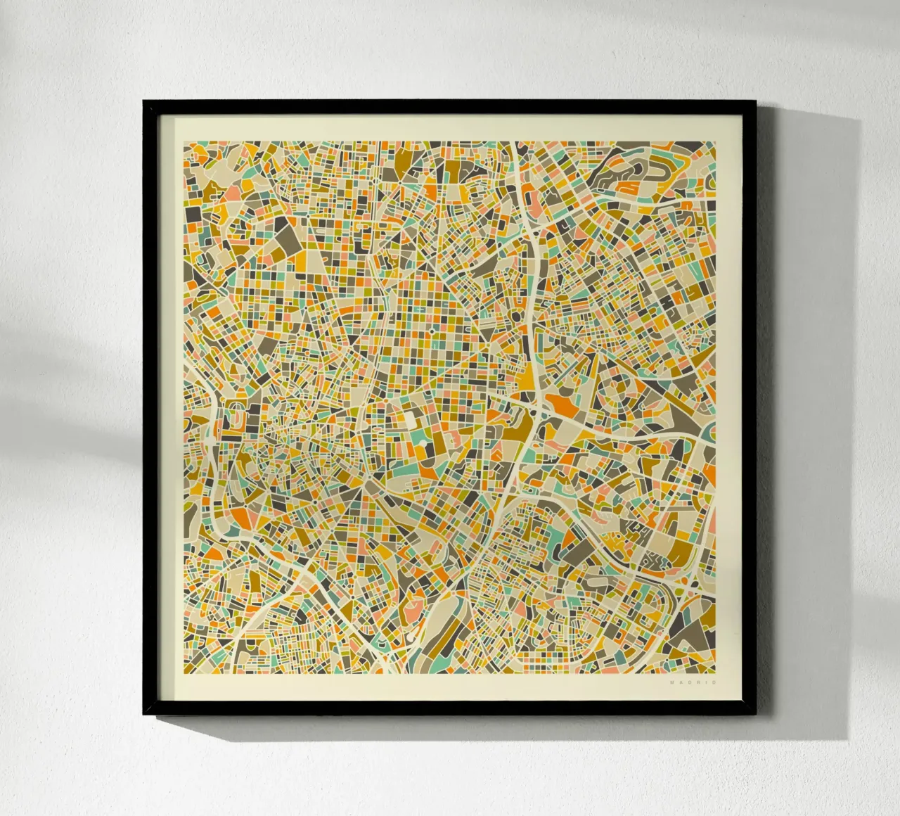Madrid Map poster by Jazzberry Blue