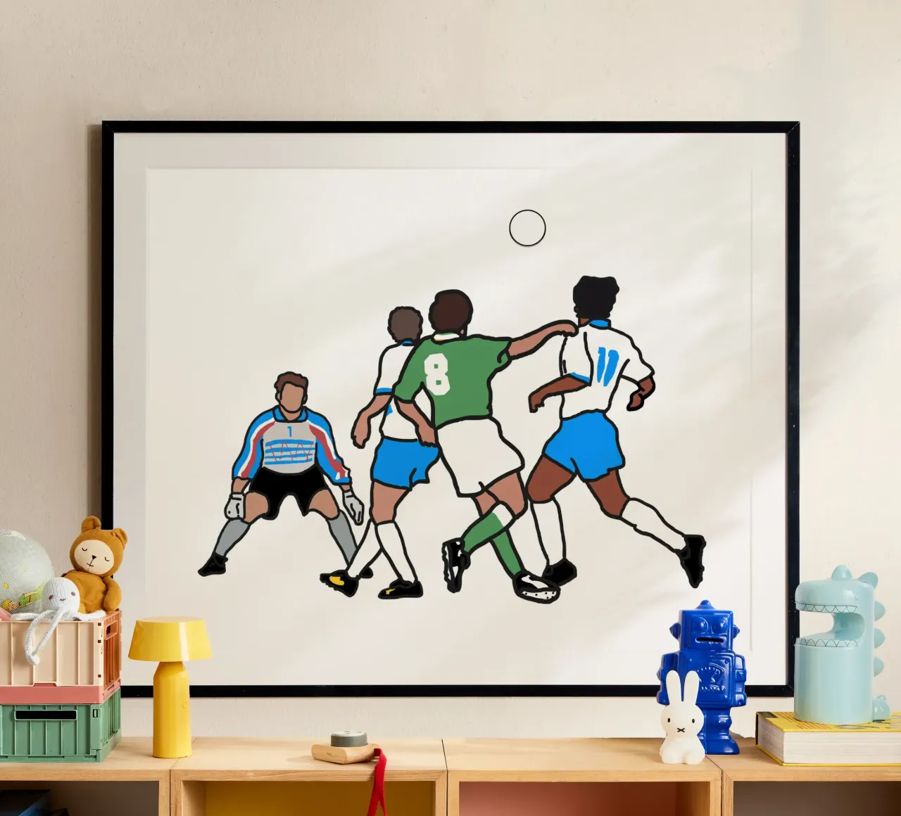 Houghton in Giants Stadium poster con telaio in plastica da Melty Shirts