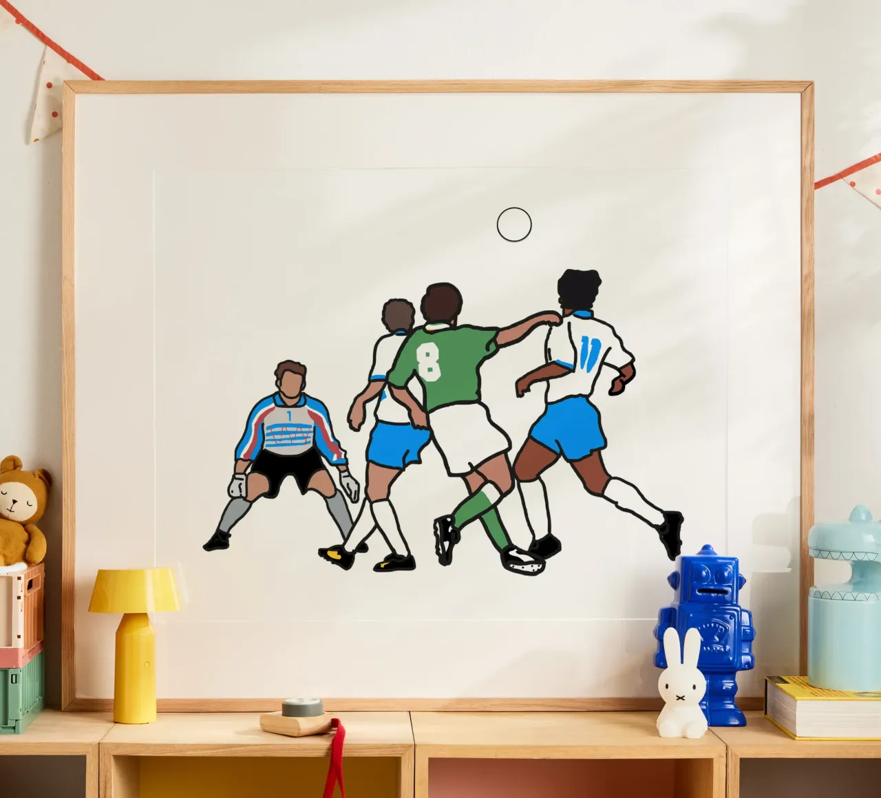 Houghton in Giants Stadium poster con telaio in plastica da Melty Shirts