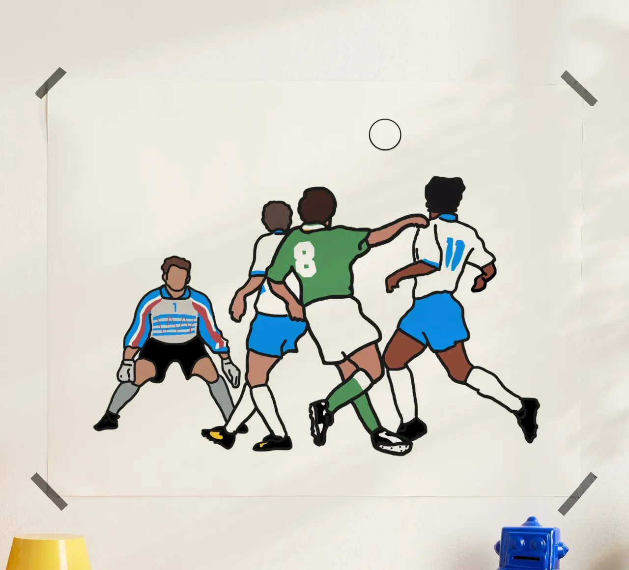 Houghton in Giants Stadium poster con telaio in plastica da Melty Shirts