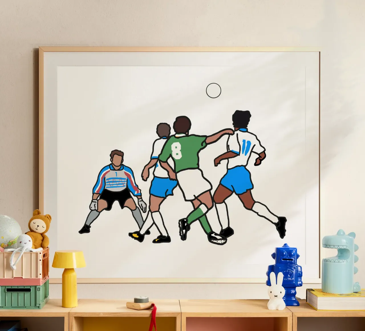 Houghton in Giants Stadium poster con telaio in plastica da Melty Shirts