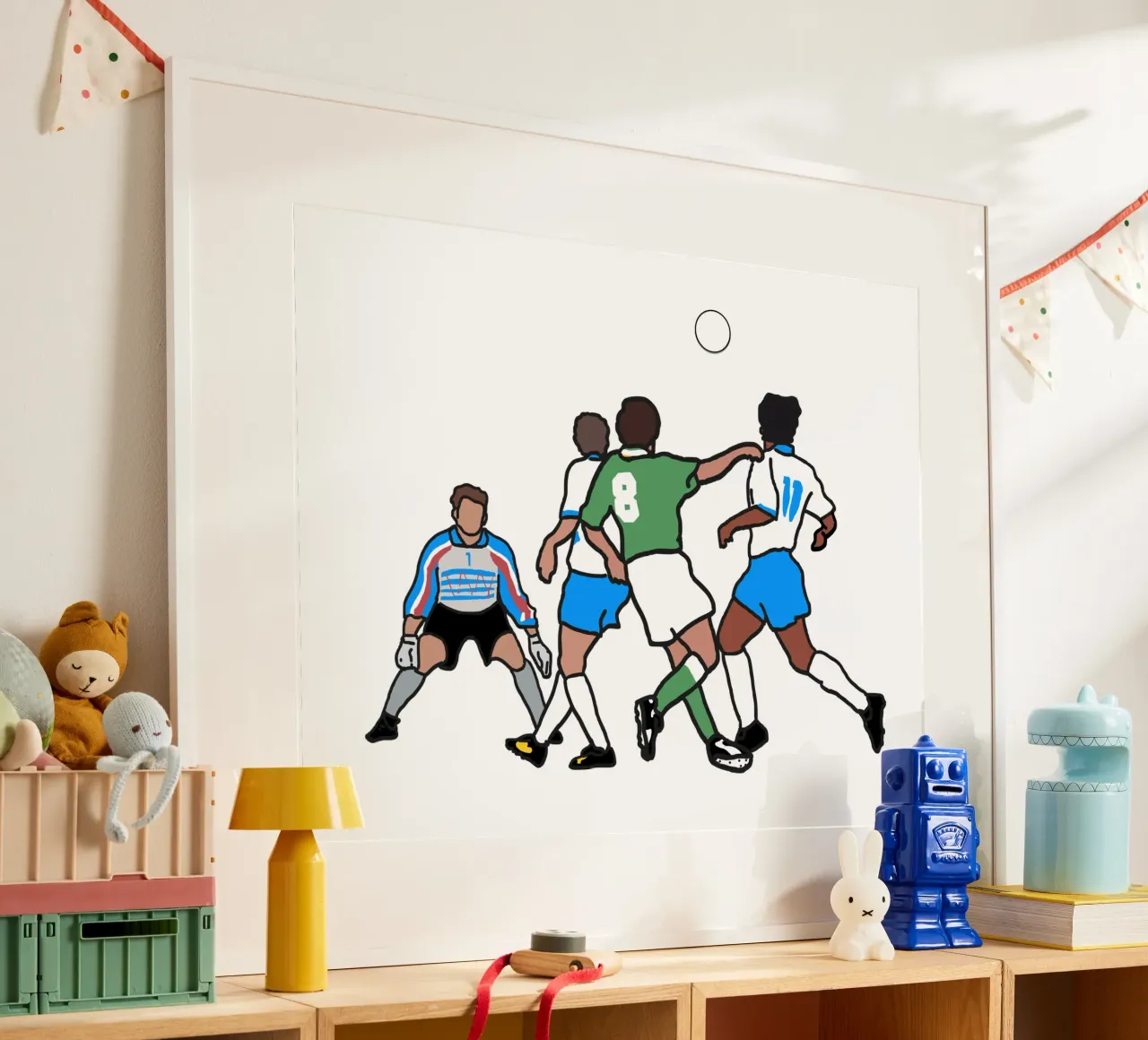 Houghton in Giants Stadium poster con telaio in plastica da Melty Shirts