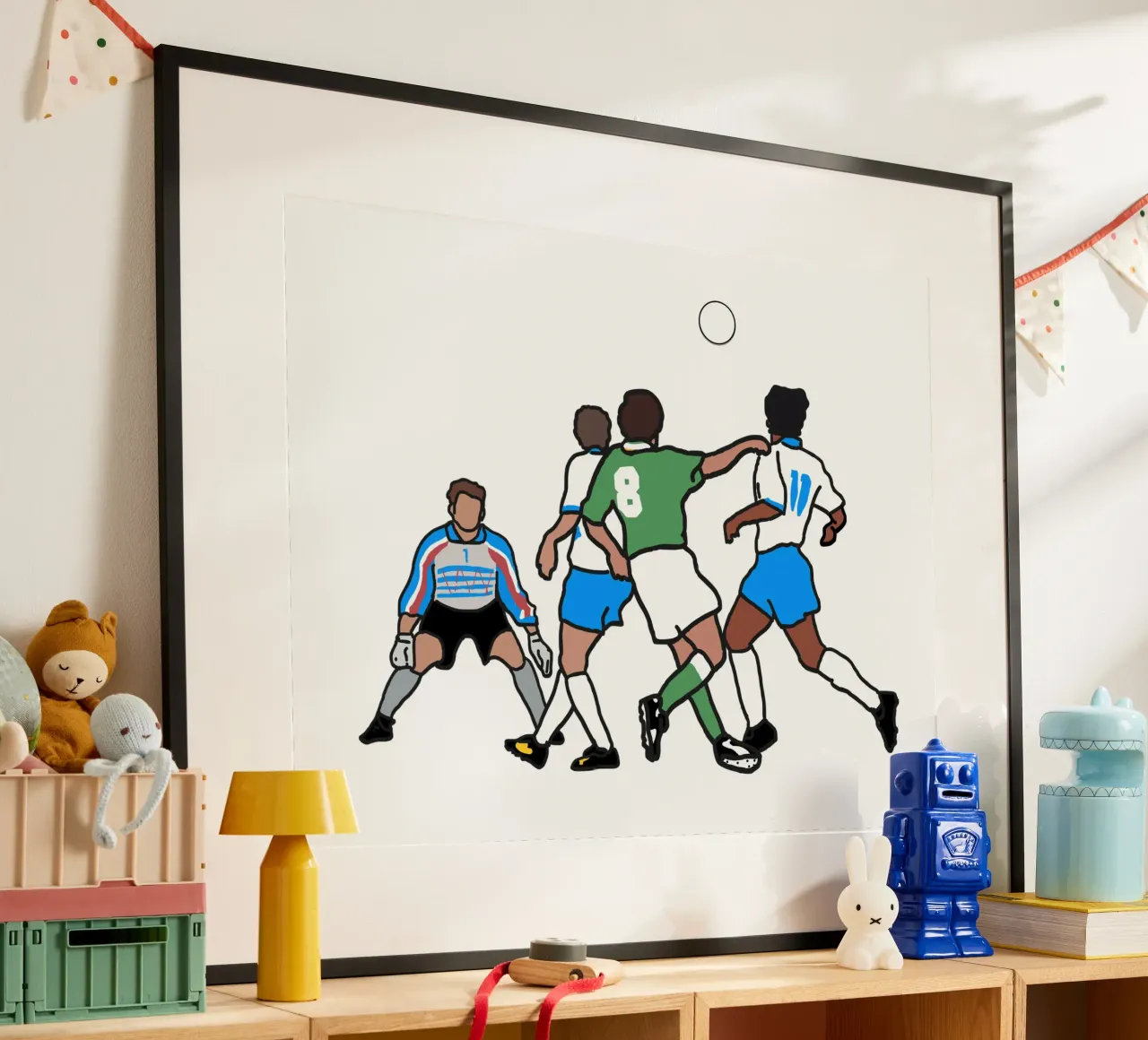 Houghton in Giants Stadium poster con telaio in plastica da Melty Shirts