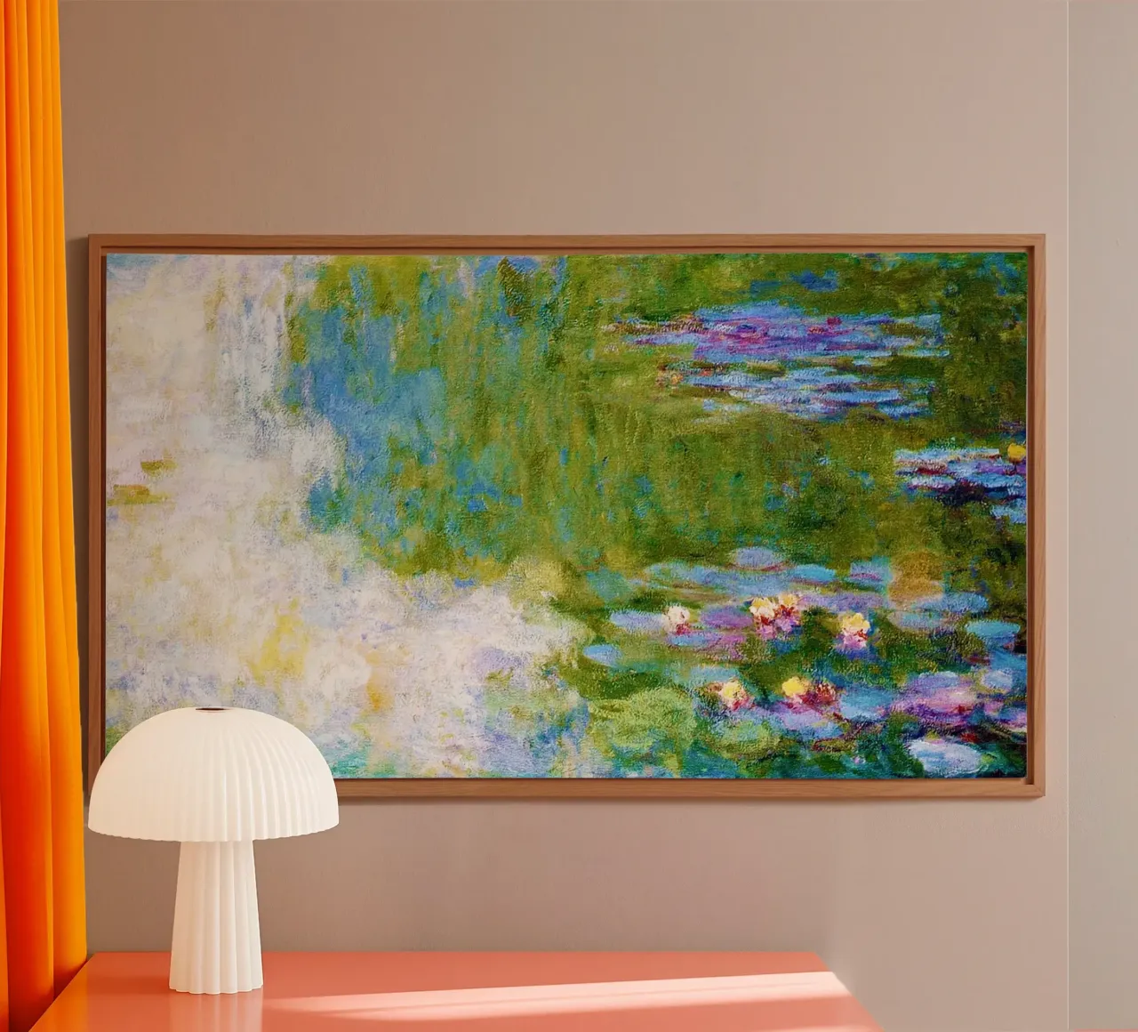 Ninfee (1900 circa) di Claude Monet alluminio dibond da Jolie Prints