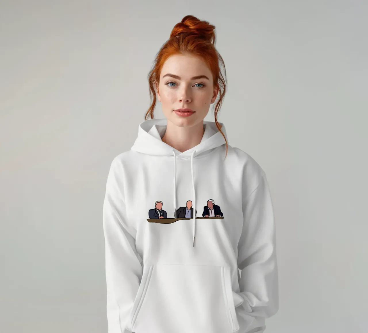 Three Wise Men - John Giles, Liam Brady, Eamon Dunphy felpa con cappuccio da Melty Shirts