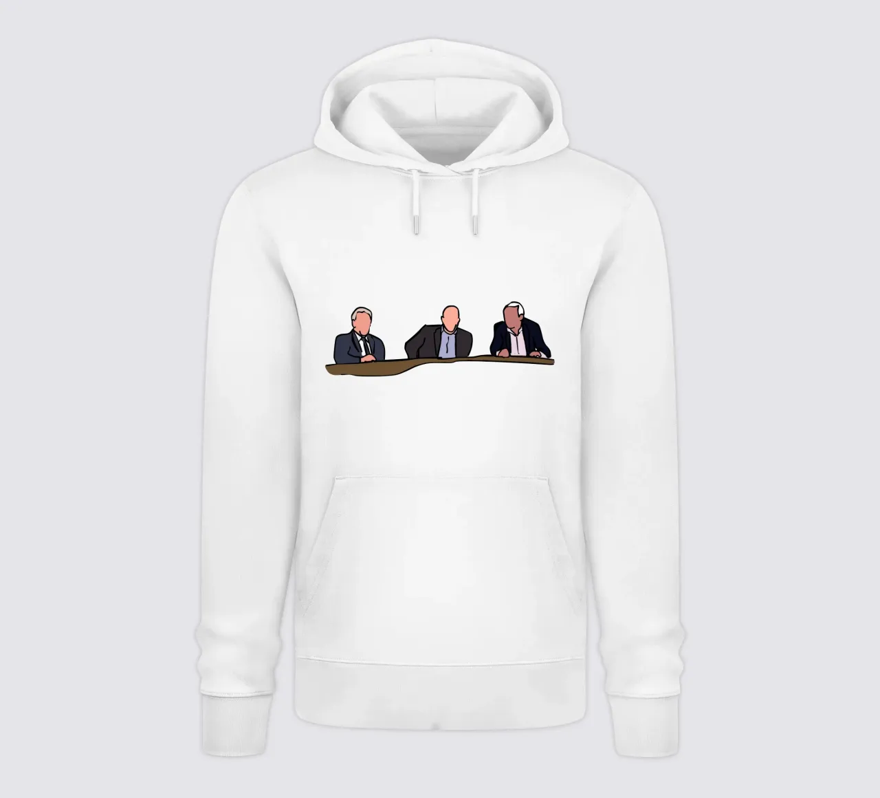 Three Wise Men - John Giles, Liam Brady, Eamon Dunphy felpa con cappuccio da Melty Shirts