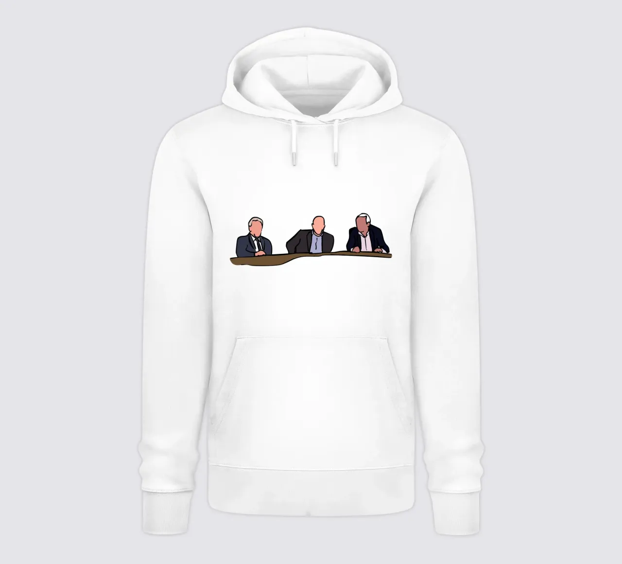 Three Wise Men - John Giles, Liam Brady, Eamon Dunphy felpa con cappuccio da Melty Shirts