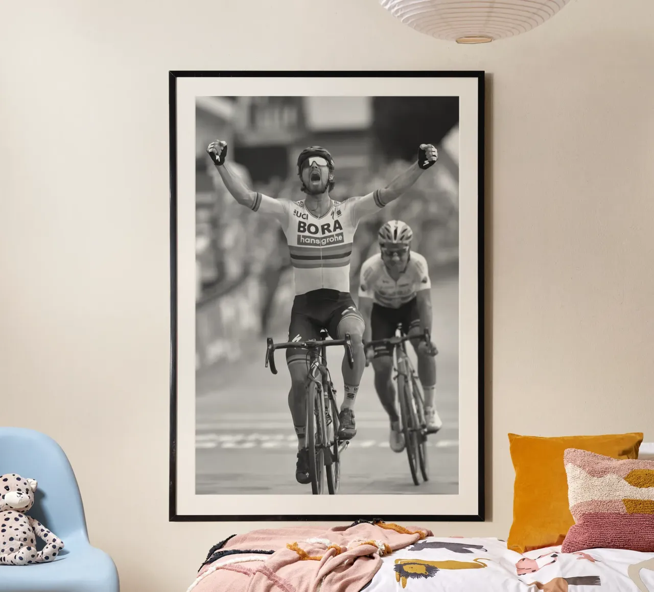 momento del corridore dopo il traguardo poster da addelia shope