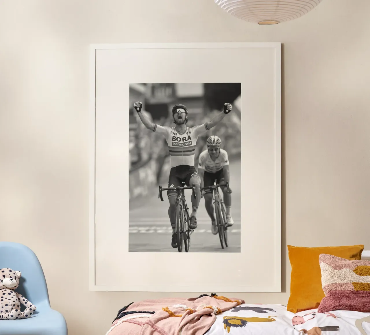 momento del corridore dopo il traguardo poster da addelia shope