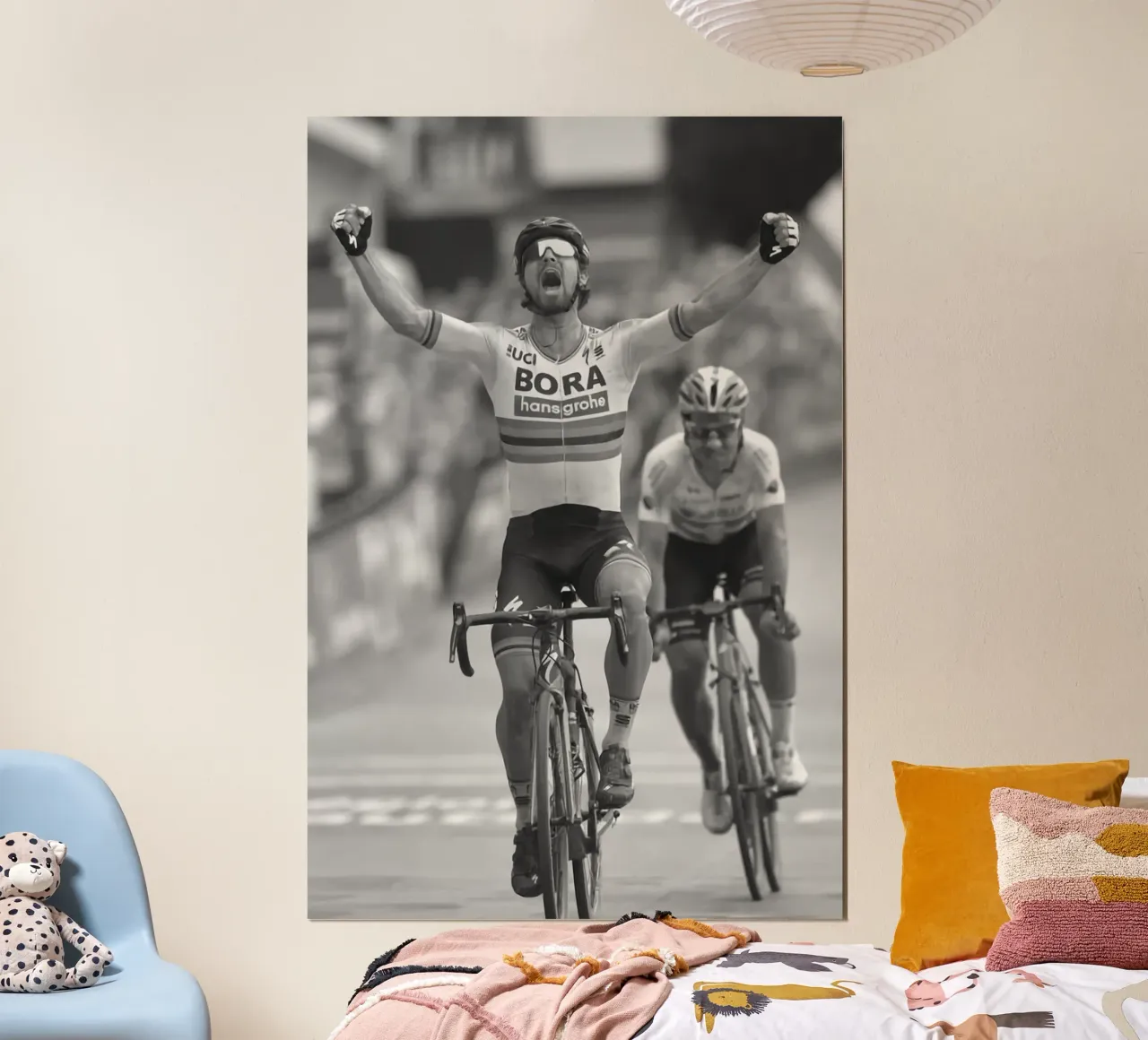 momento del corridore dopo il traguardo poster da addelia shope
