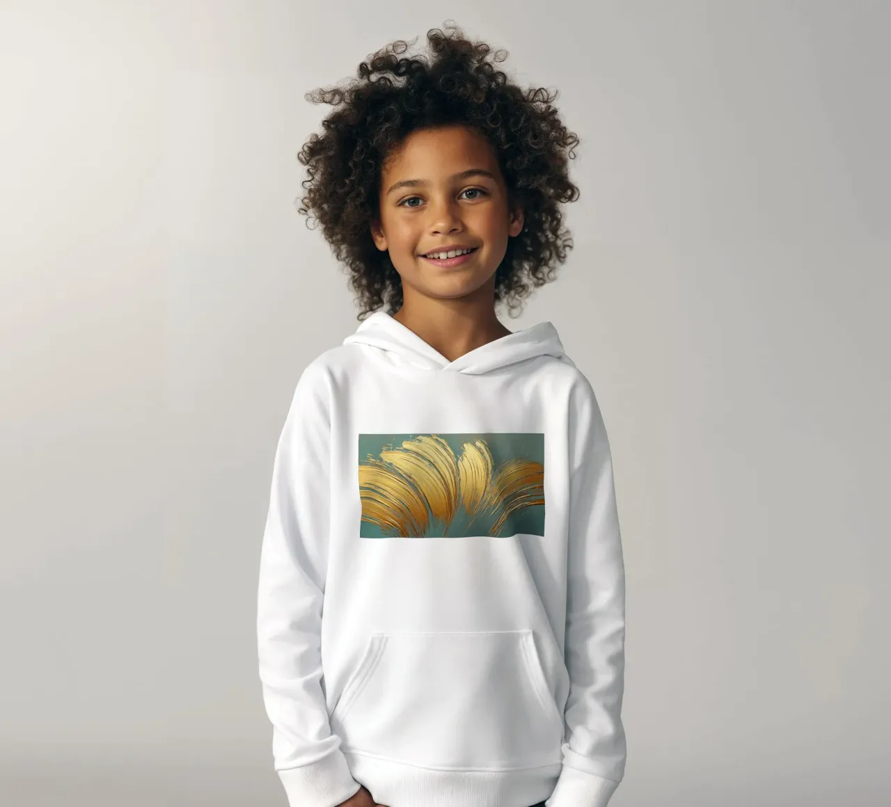 Spazzola d'oro felpa bambino con cappuccio da Imagine