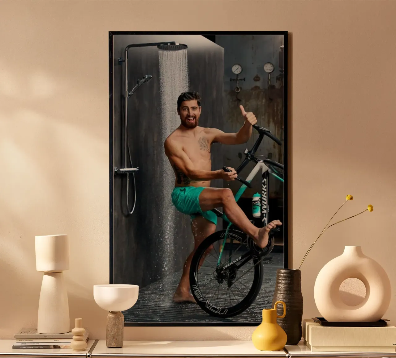 Peter Sagan pubblicizza le biciclette poster da addelia shope