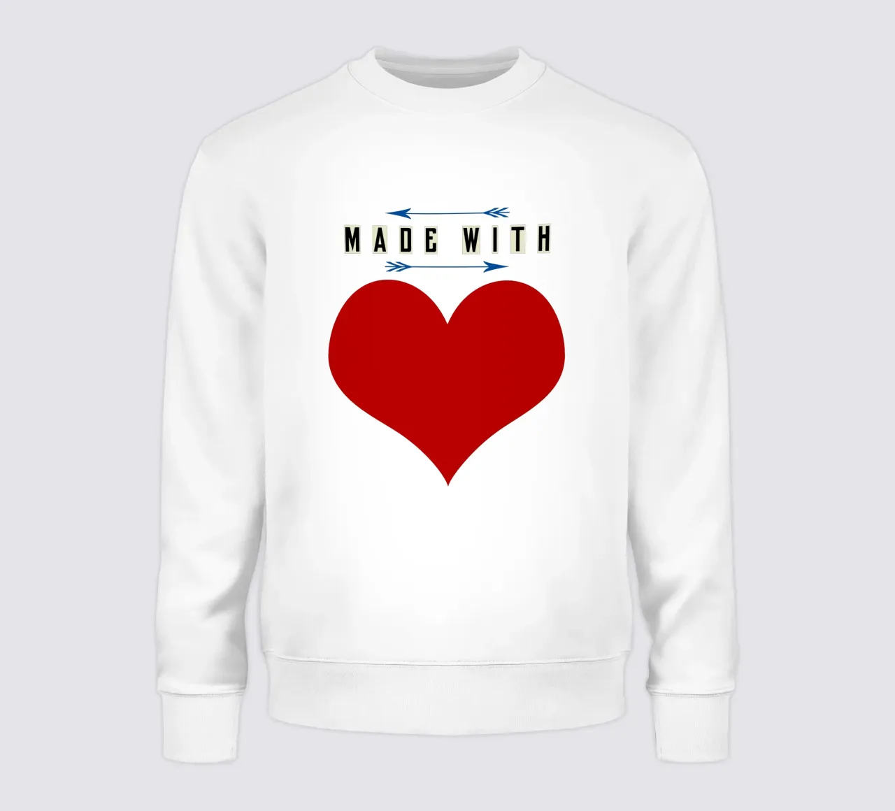 Made with heart Red felpa da TijanaArtStudio88