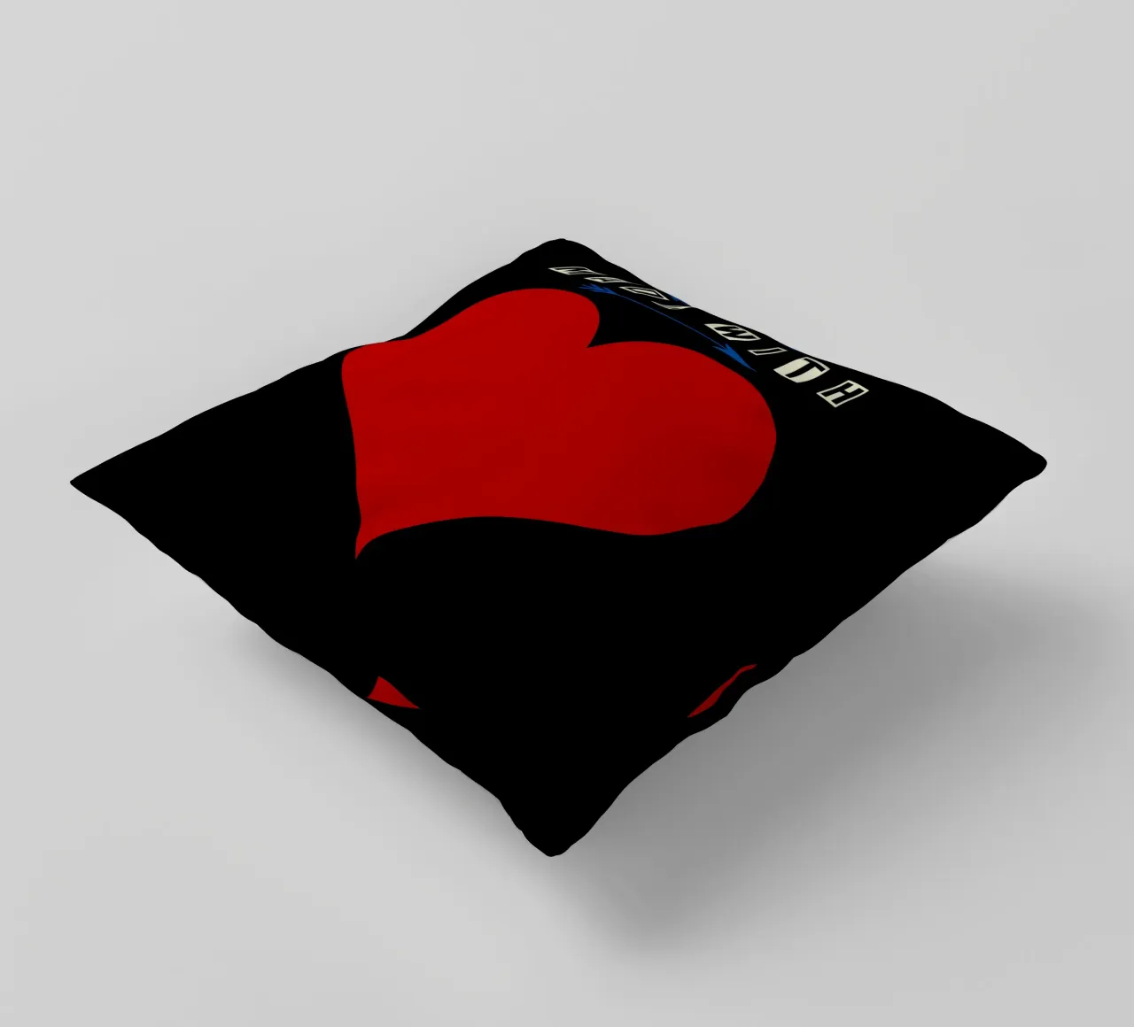 Made with heart Red cuscino da TijanaArtStudio88
