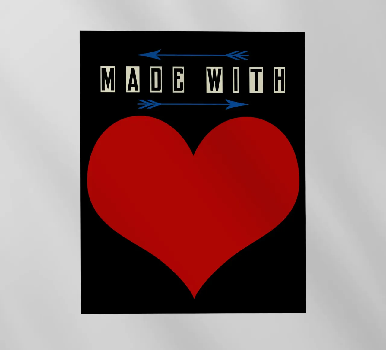 Made with heart Red pellicola backlit da TijanaArtStudio88