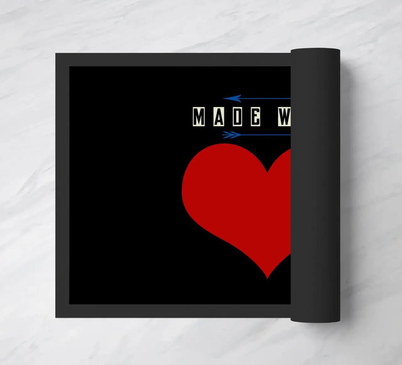 Made with heart Red zerbino da TijanaArtStudio88