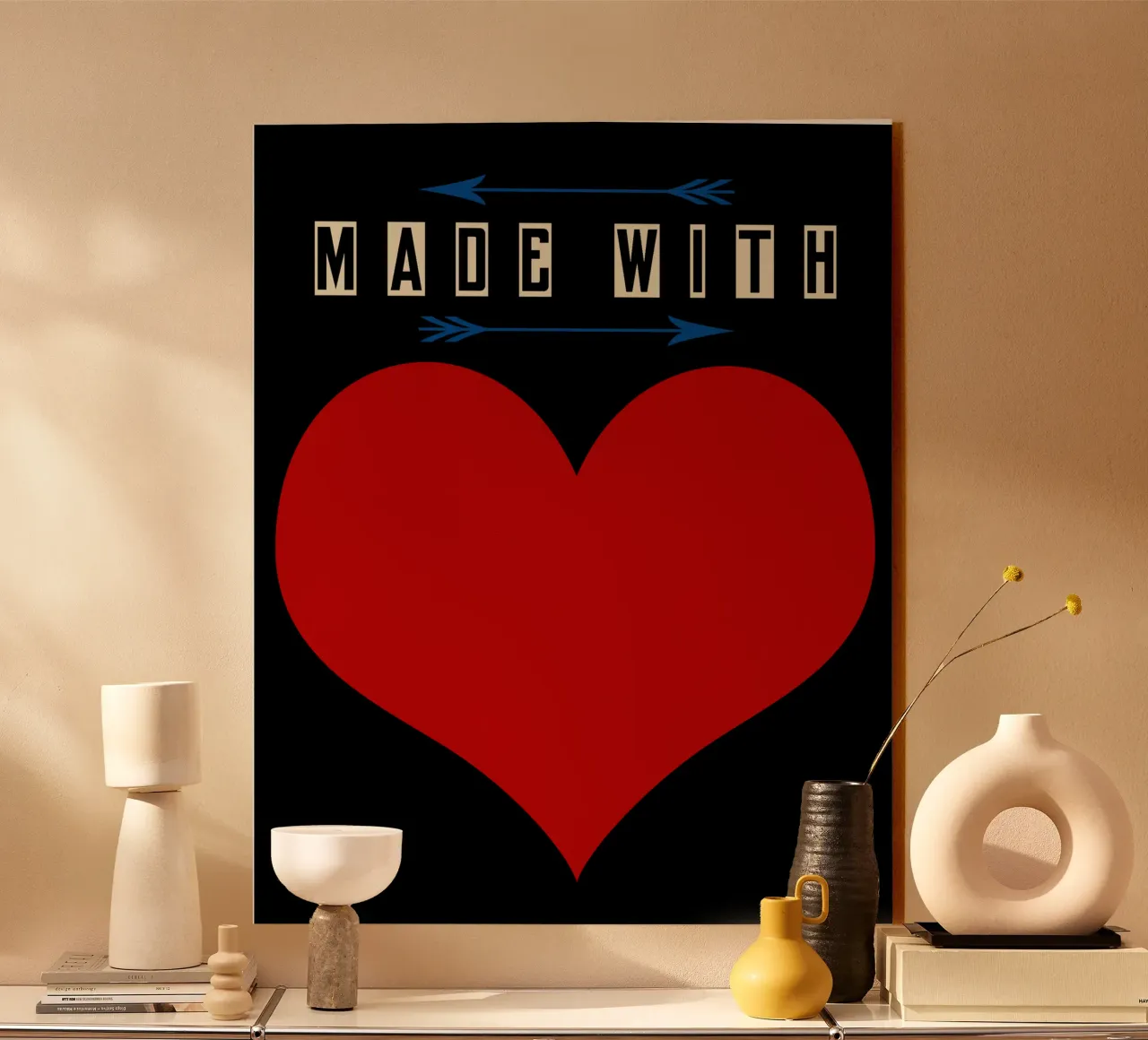 Made with heart Red plexiglass da TijanaArtStudio88