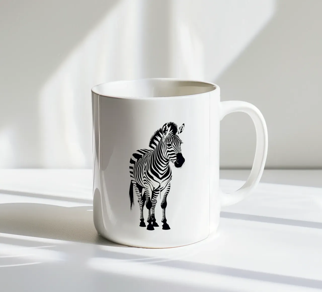 Zebra tazza in ceramica da Dumery Art