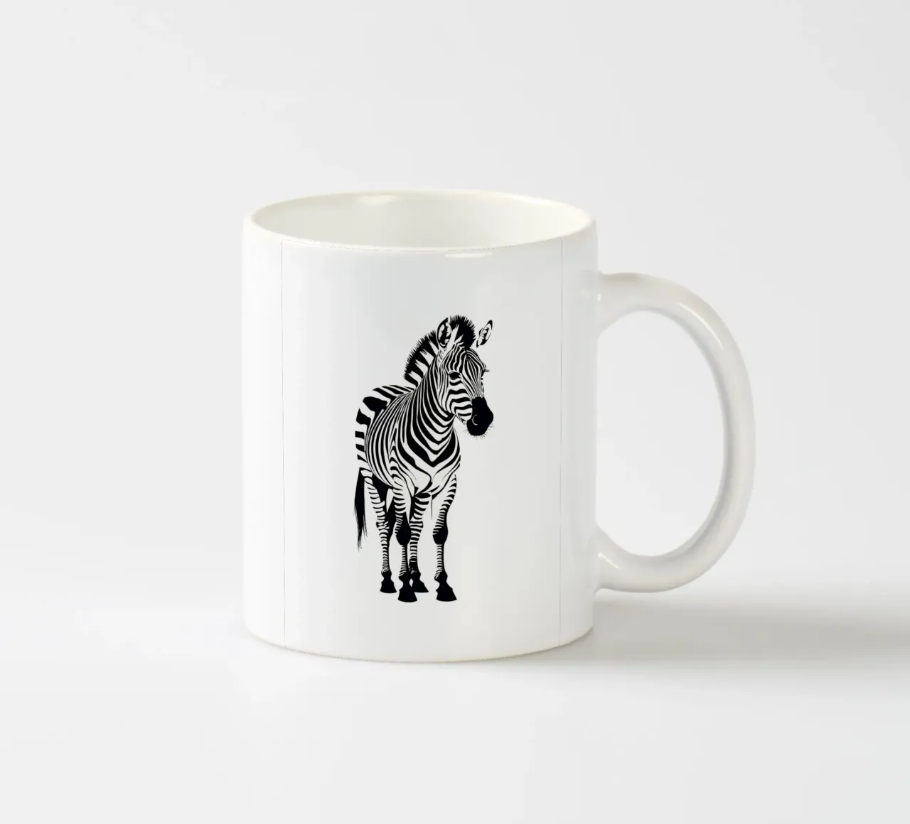 Zebra tazza in ceramica da Dumery Art