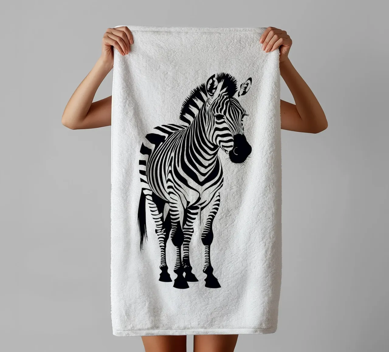 Zebra asciugamano da bagno da Dumery Art