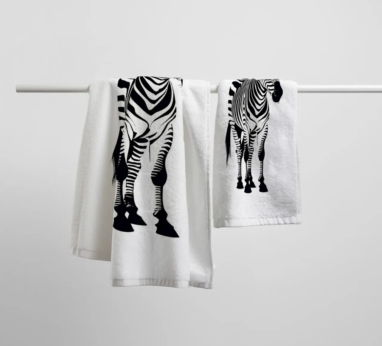 Zebra asciugamano da bagno da Dumery Art