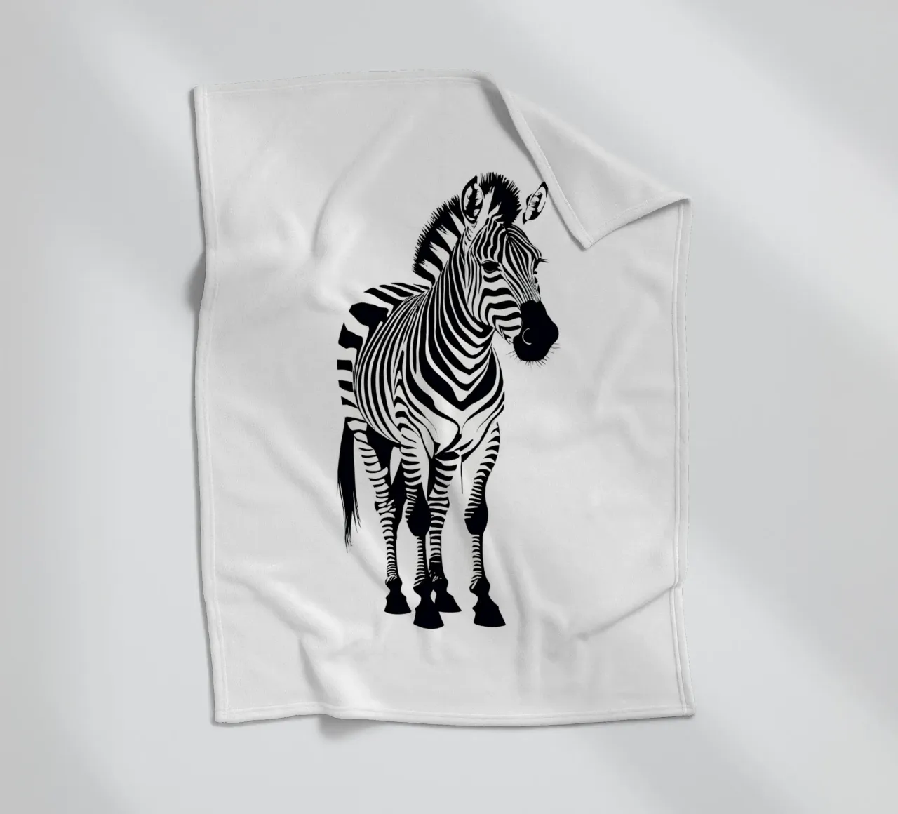 Zebra coperta in pile da Dumery Art