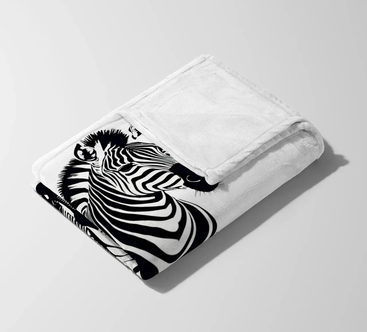 Zebra coperta in pile da Dumery Art