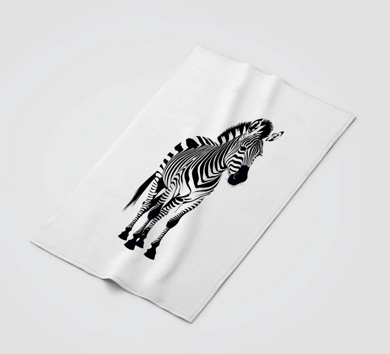Zebra coperta in pile da Dumery Art