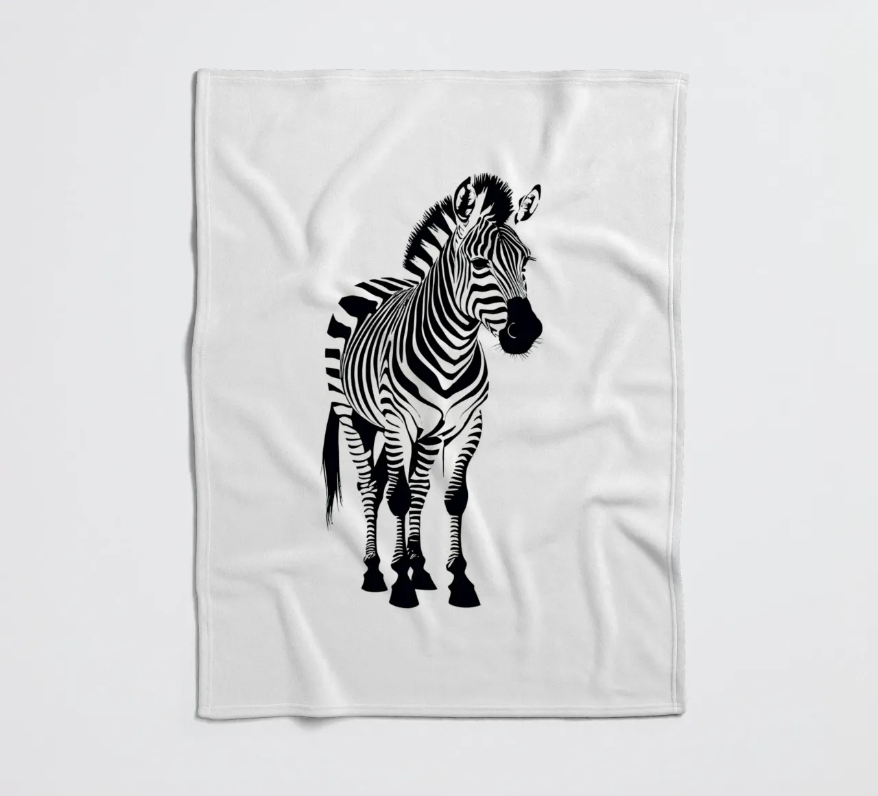 Zebra coperta in pile da Dumery Art