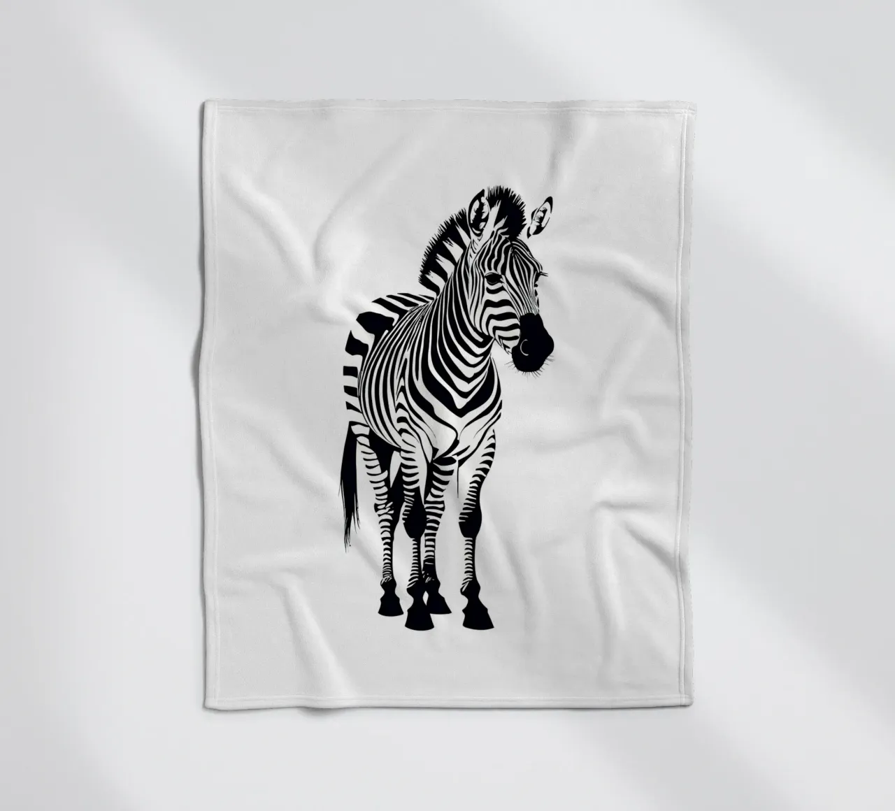 Zebra coperta in pile da Dumery Art
