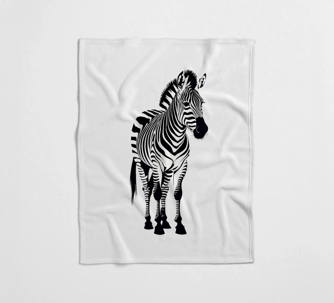 Zebra coperta in pile da Dumery Art