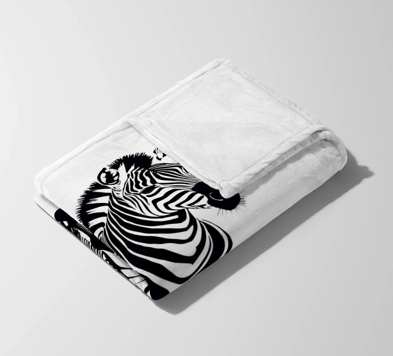 Zebra coperta in pile da Dumery Art