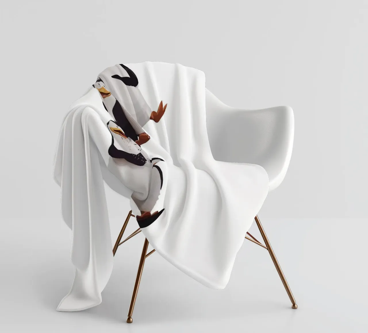 Penguin coperta in pile da Dumery Art