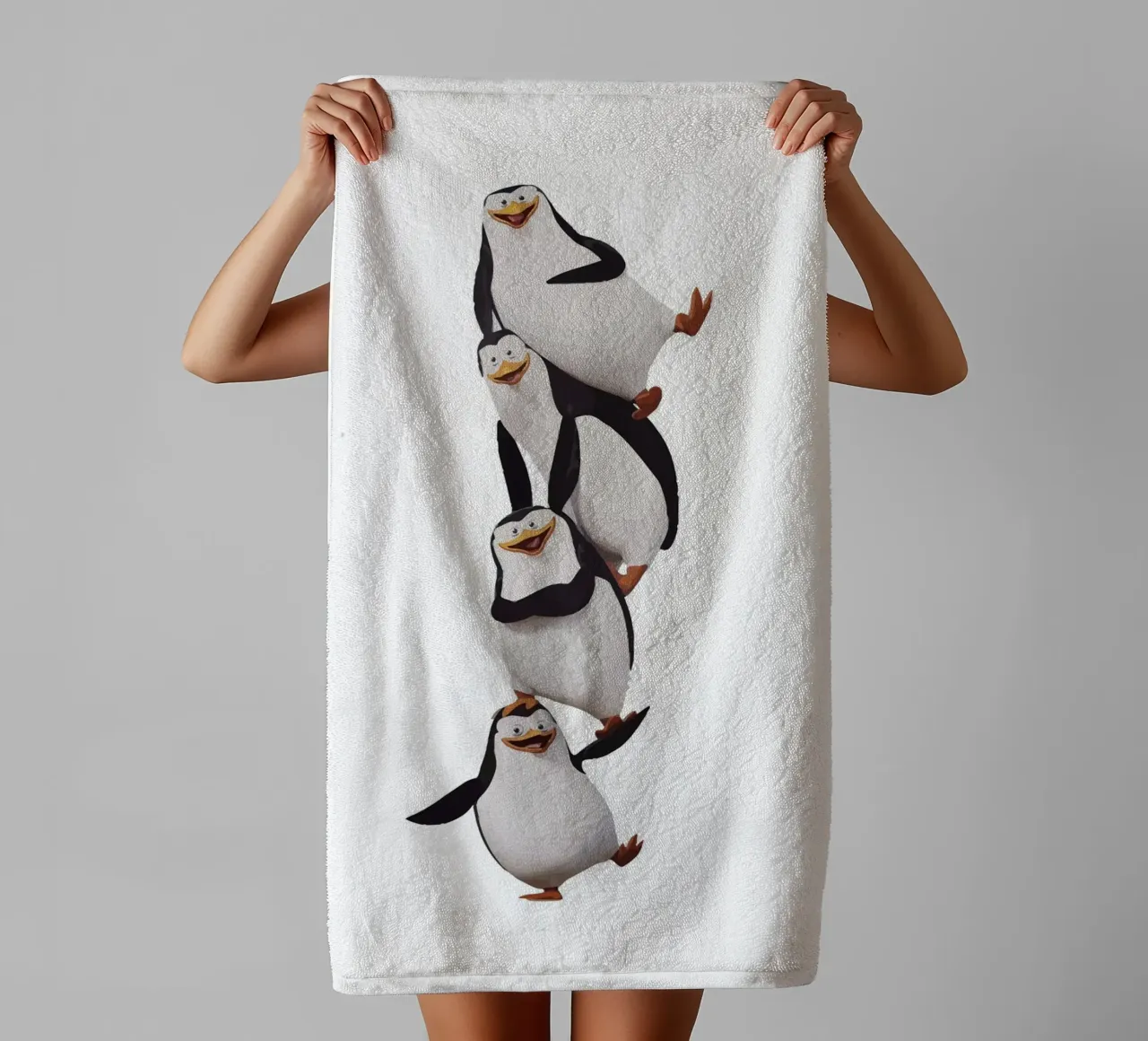 Penguin asciugamano da bagno da Dumery Art