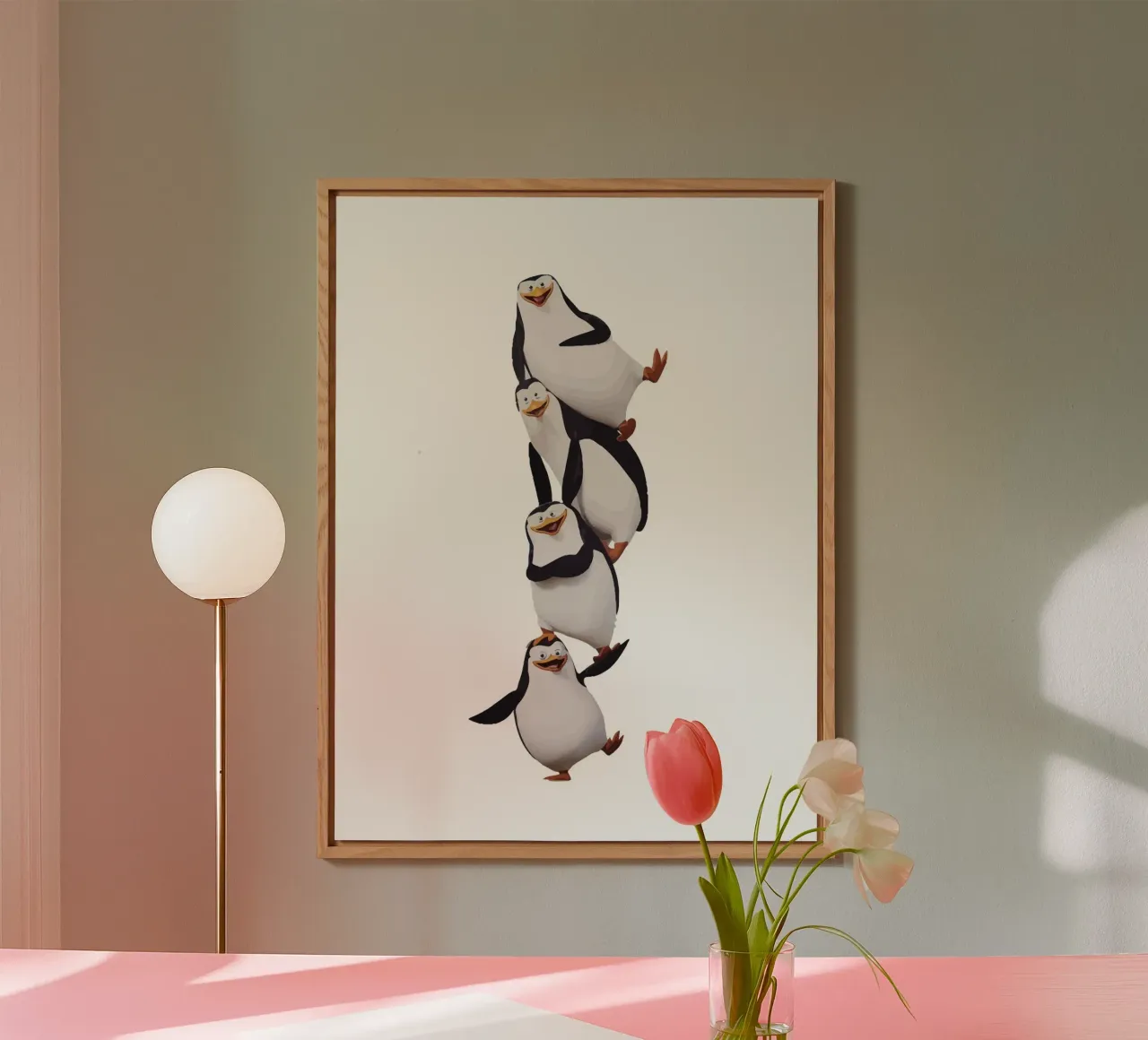 Penguin alluminio dibond da Dumery Art