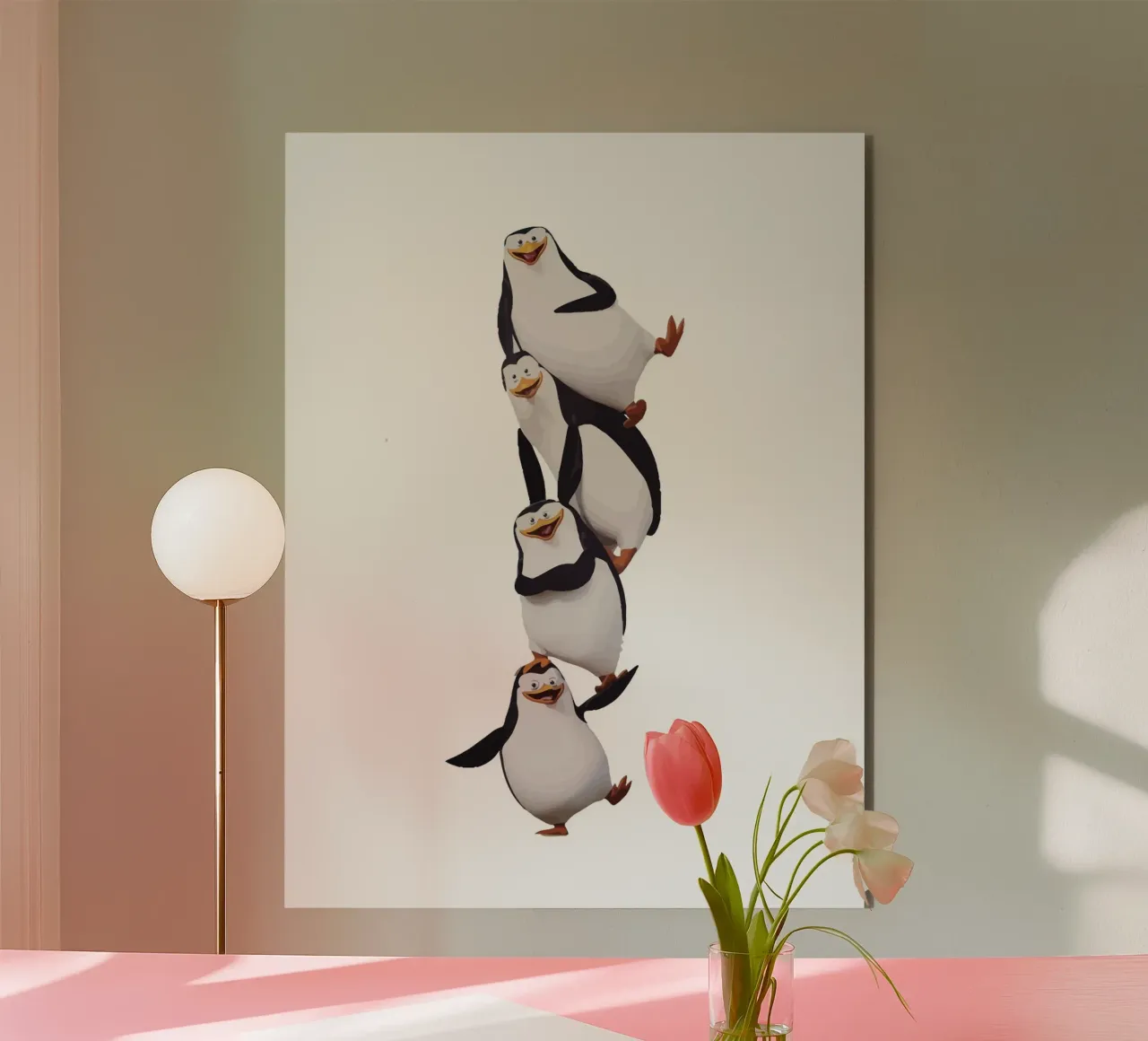 Penguin alluminio dibond da Dumery Art
