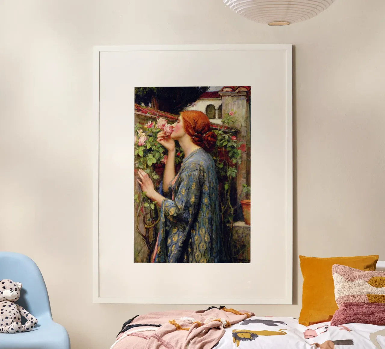 L'anima della rosa (1903) di John William Waterhouse poster con telaio in plastica da Venus Art