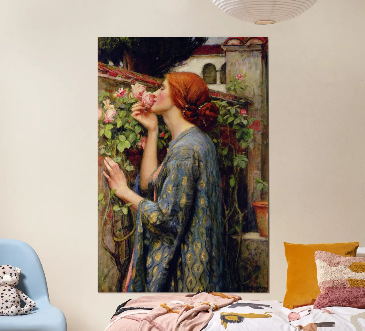 L'anima della rosa (1903) di John William Waterhouse poster con telaio in plastica da Venus Art