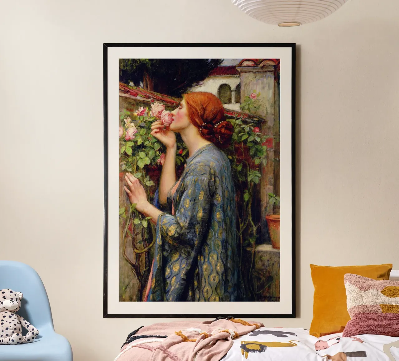 L'anima della rosa (1903) di John William Waterhouse poster con telaio in plastica da Venus Art