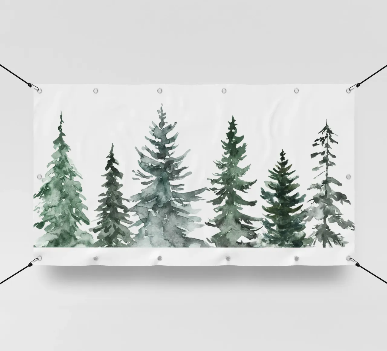 Winter Trees / MinimalIst Christmas Design telo in pvc da Melty Shirts
