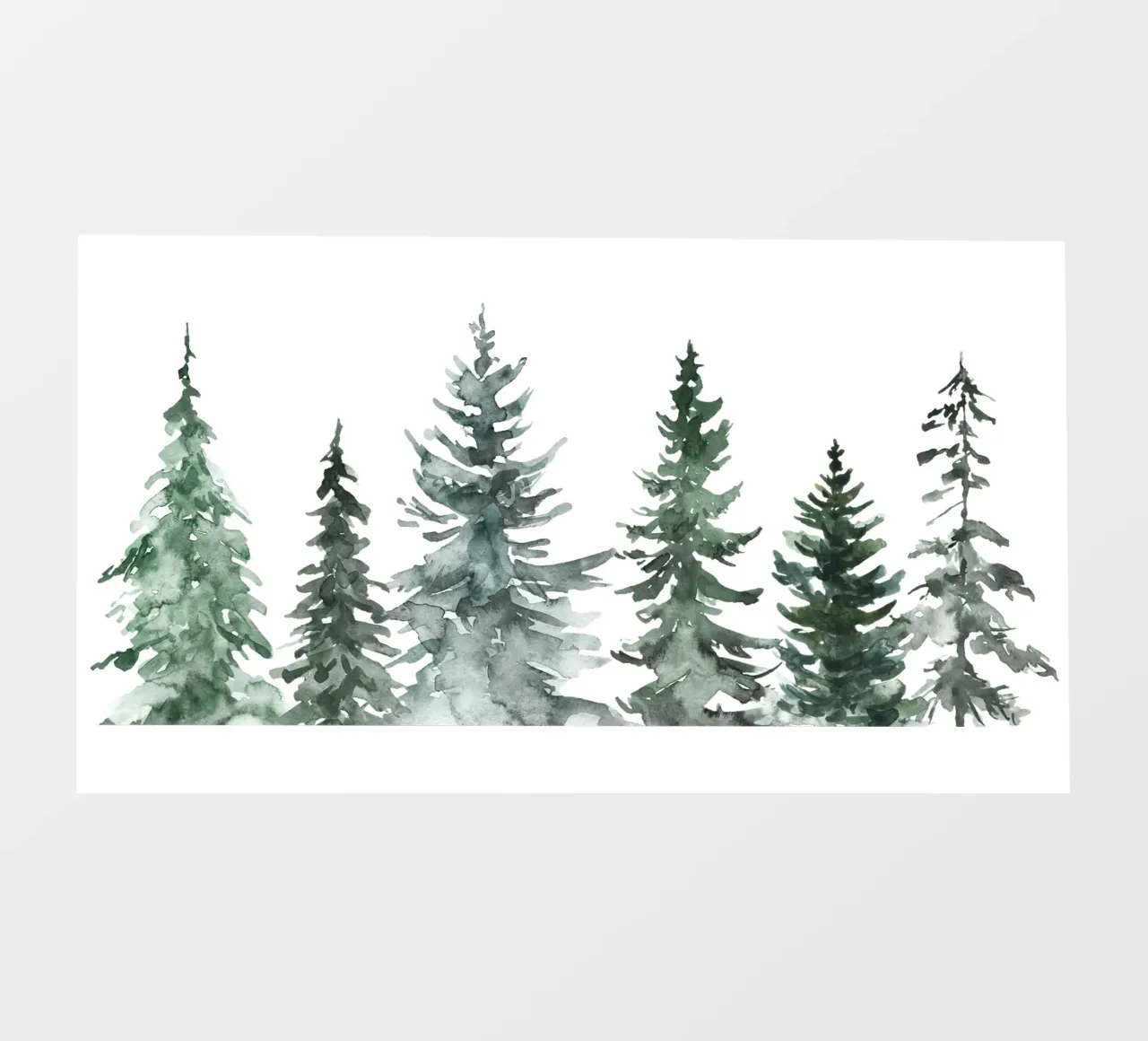 Winter Trees / MinimalIst Christmas Design telo in pvc da Melty Shirts