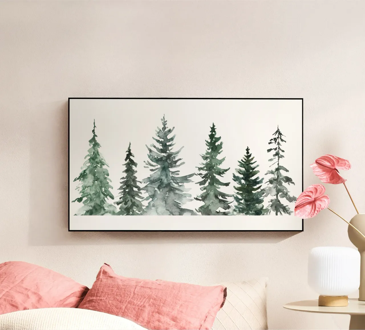 Winter Trees / MinimalIst Christmas Design plexiglass da Melty Shirts