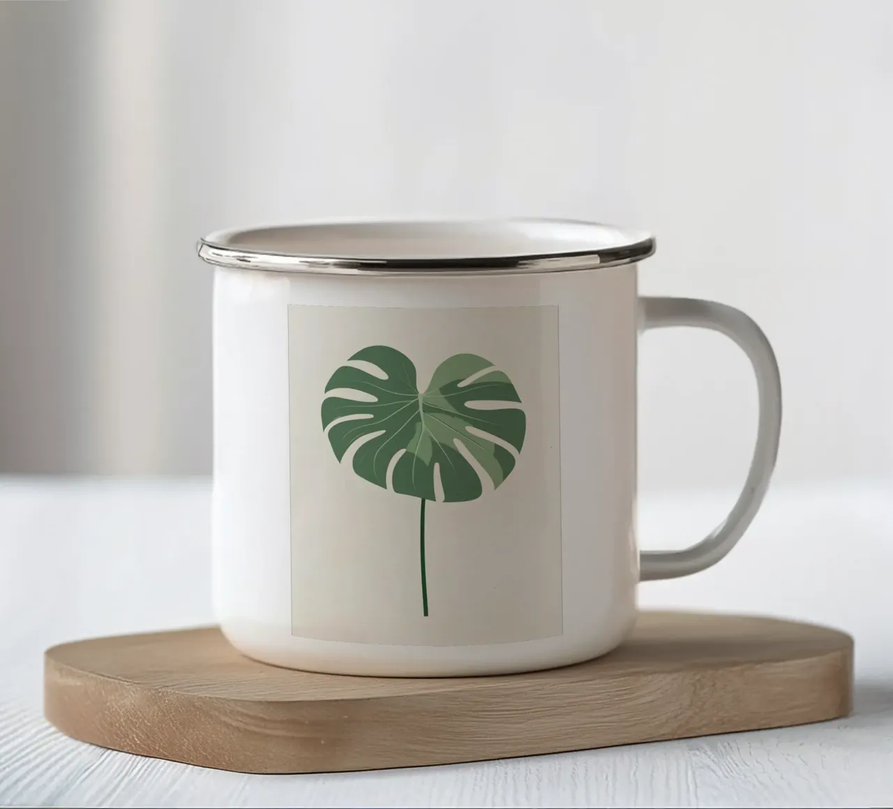 Monstera Classic - Pulito tazza in smalto da Botanical Gallery